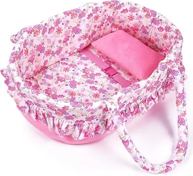 Babeside moisés floral con almohada y asas